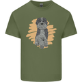 Aussie Doodle Mens Cotton T-Shirt Tee Top Military Green