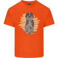 Aussie Doodle Mens Cotton T-Shirt Tee Top Orange