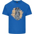 Aussie Doodle Mens Cotton T-Shirt Tee Top Royal Blue