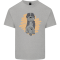 Aussie Doodle Mens Cotton T-Shirt Tee Top Sports Grey