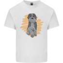 Aussie Doodle Mens Cotton T-Shirt Tee Top White