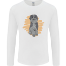 Aussie Doodle Mens Long Sleeve T-Shirt White