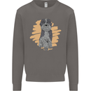 Aussie Doodle Mens Sweatshirt Jumper Charcoal
