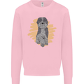 Aussie Doodle Mens Sweatshirt Jumper Light Pink