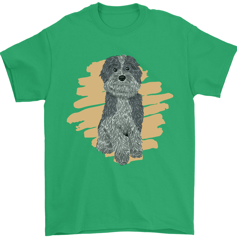 Aussie Doodle Mens T-Shirt 100% Cotton Irish Green