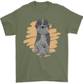 Aussie Doodle Mens T-Shirt 100% Cotton Military Green