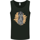 Aussie Doodle Mens Vest Tank Top Black