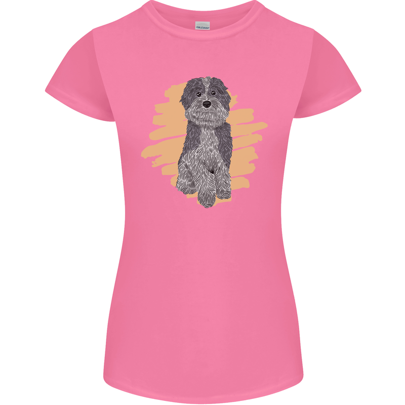 Aussie Doodle Womens Petite Cut T-Shirt Azalea