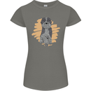 Aussie Doodle Womens Petite Cut T-Shirt Charcoal