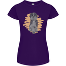 Aussie Doodle Womens Petite Cut T-Shirt Purple