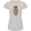 Aussie Doodle Womens Petite Cut T-Shirt Sports Grey