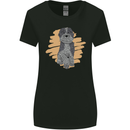 Aussie Doodle Womens Wider Cut T-Shirt Black