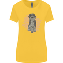Aussie Doodle Womens Wider Cut T-Shirt Yellow