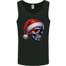 Australia Christmas Skull Australian Flag Biker Mens Vest Tank Top Black