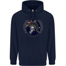 Australian Bodybuilding Flag Gym Training Spartan Childrens Kids Hoodie Navy Blue