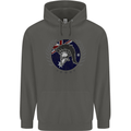 Australian Bodybuilding Flag Gym Training Spartan Childrens Kids Hoodie Storm Grey