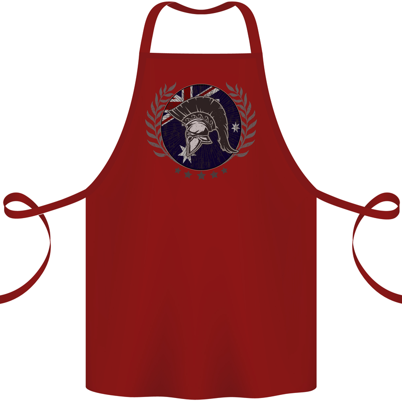 Australian Bodybuilding Flag Gym Training Spartan Cotton Apron 100% Organic Maroon