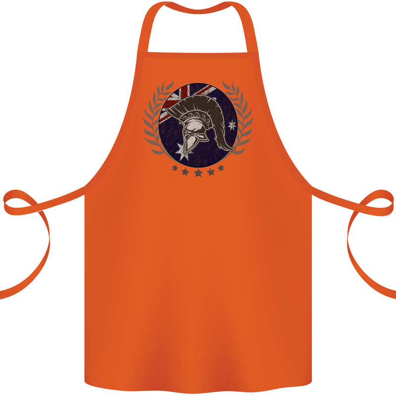 Australian Bodybuilding Flag Gym Training Spartan Cotton Apron 100% Organic Orange