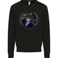 Australian Bodybuilding Flag Gym Training Spartan Kids Sweatshirt Jumper Black