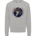 Australian Bodybuilding Flag Gym Training Spartan Kids Sweatshirt Jumper Sports Grey