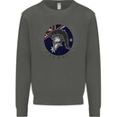 Australian Bodybuilding Flag Gym Training Spartan Kids Sweatshirt Jumper Storm Grey