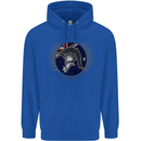 Australian Bodybuilding Flag Gym Training Spartan Mens 80% Cotton Hoodie Royal Blue