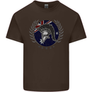 Australian Bodybuilding Flag Gym Training Spartan Mens Cotton T-Shirt Tee Top Dark Chocolate