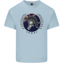 Australian Bodybuilding Flag Gym Training Spartan Mens Cotton T-Shirt Tee Top Light Blue