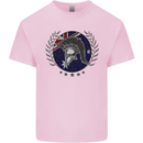 Australian Bodybuilding Flag Gym Training Spartan Mens Cotton T-Shirt Tee Top Light Pink