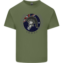 Australian Bodybuilding Flag Gym Training Spartan Mens Cotton T-Shirt Tee Top Military Green