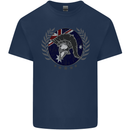 Australian Bodybuilding Flag Gym Training Spartan Mens Cotton T-Shirt Tee Top Navy Blue