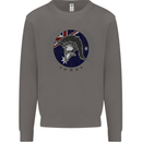 Australian Bodybuilding Flag Gym Training Spartan Mens Sweatshirt Jumper Charcoal