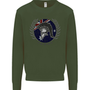 Australian Bodybuilding Flag Gym Training Spartan Mens Sweatshirt Jumper Forest Green