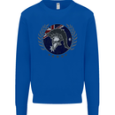 Australian Bodybuilding Flag Gym Training Spartan Mens Sweatshirt Jumper Royal Blue