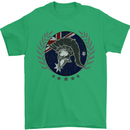 Australian Bodybuilding Flag Gym Training Spartan Mens T-Shirt 100% Cotton Irish Green