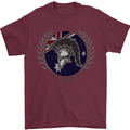 Australian Bodybuilding Flag Gym Training Spartan Mens T-Shirt 100% Cotton Maroon