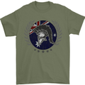 Australian Bodybuilding Flag Gym Training Spartan Mens T-Shirt 100% Cotton Military Green