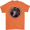 Australian Bodybuilding Flag Gym Training Spartan Mens T-Shirt 100% Cotton Orange