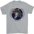 Australian Bodybuilding Flag Gym Training Spartan Mens T-Shirt 100% Cotton Sports Grey