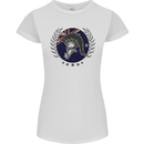 Australian Bodybuilding Flag Gym Training Spartan Womens Petite Cut T-Shirt White