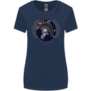 Australian Bodybuilding Flag Gym Training Spartan Womens Wider Cut T-Shirt Navy Blue
