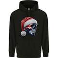 Australian Christmas Skull Xmas Australia Flag Childrens Kids Hoodie Black