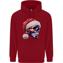 Australian Christmas Skull Xmas Australia Flag Mens 80% Cotton Hoodie Red