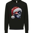 Australian Christmas Skull Xmas Australia Flag Mens Sweatshirt Jumper Black