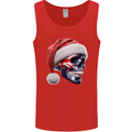 Australian Christmas Skull Xmas Australia Flag Mens Vest Tank Top Red