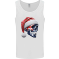 Australian Christmas Skull Xmas Australia Flag Mens Vest Tank Top White