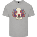Australian Shepherd Dog Mens Cotton T-Shirt Tee Top Sports Grey