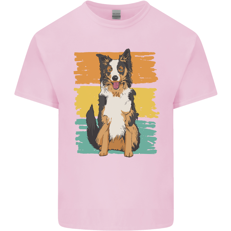 Australian Shepherd Dog Sheepdog Kids T-Shirt Childrens Light Pink