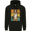 Australian Shepherd Dog Sheepdog Mens 80% Cotton Hoodie Black