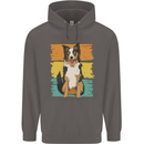 Australian Shepherd Dog Sheepdog Mens 80% Cotton Hoodie Charcoal